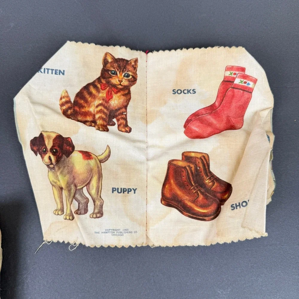 Peggy Cloth Books Vintage Baby Cloth Books Set of 3 Multicolor 1960s‎ Nursery